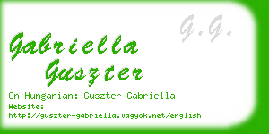 gabriella guszter business card